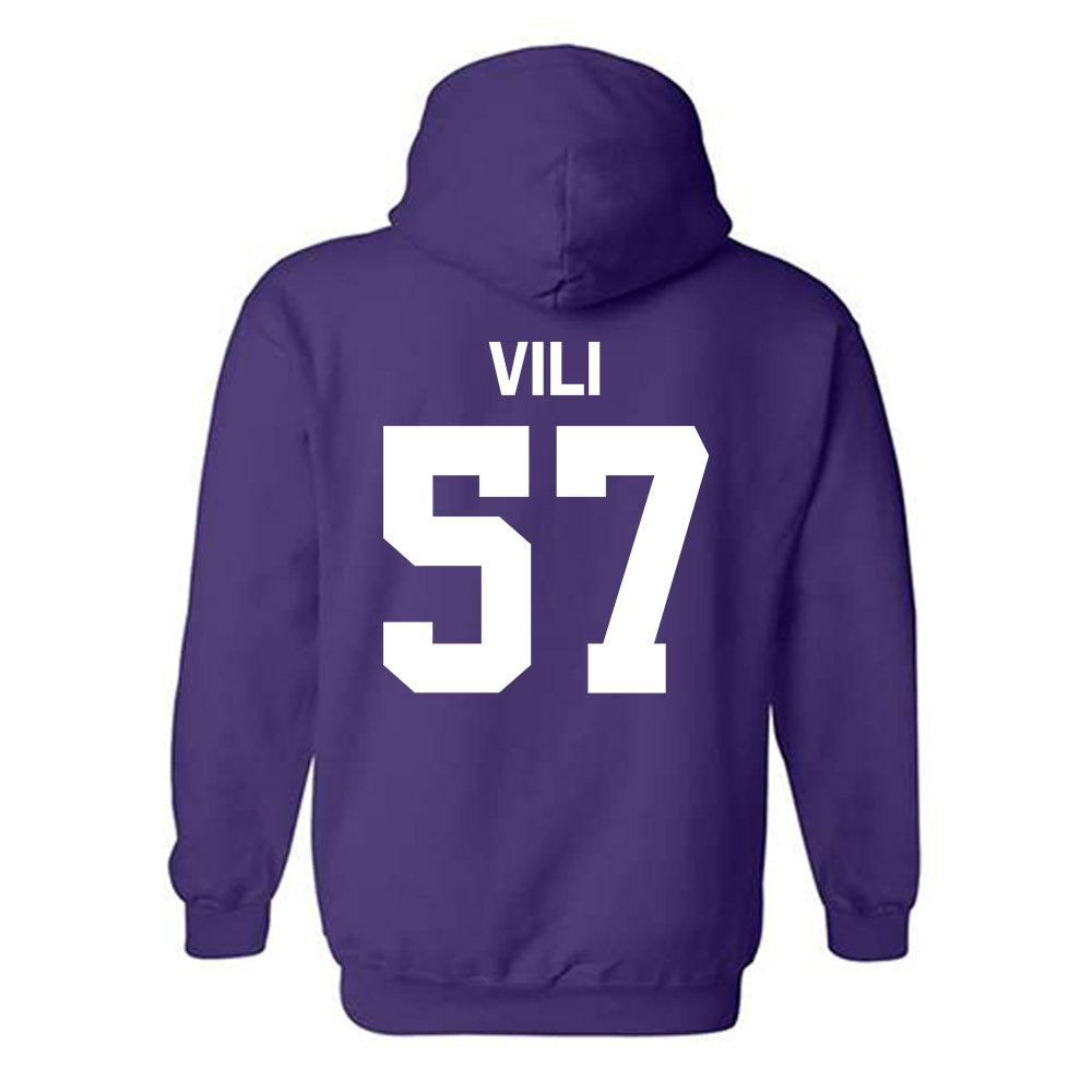 North Alabama - NCAA Football : Fred Vili - Classic Shersey Hooded Sweatshirt-1