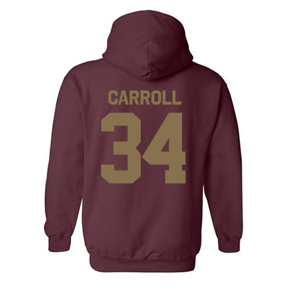 Texas State - NCAA Baseball : Coll Carroll - Classic Shersey Hooded Sweatshirt-1