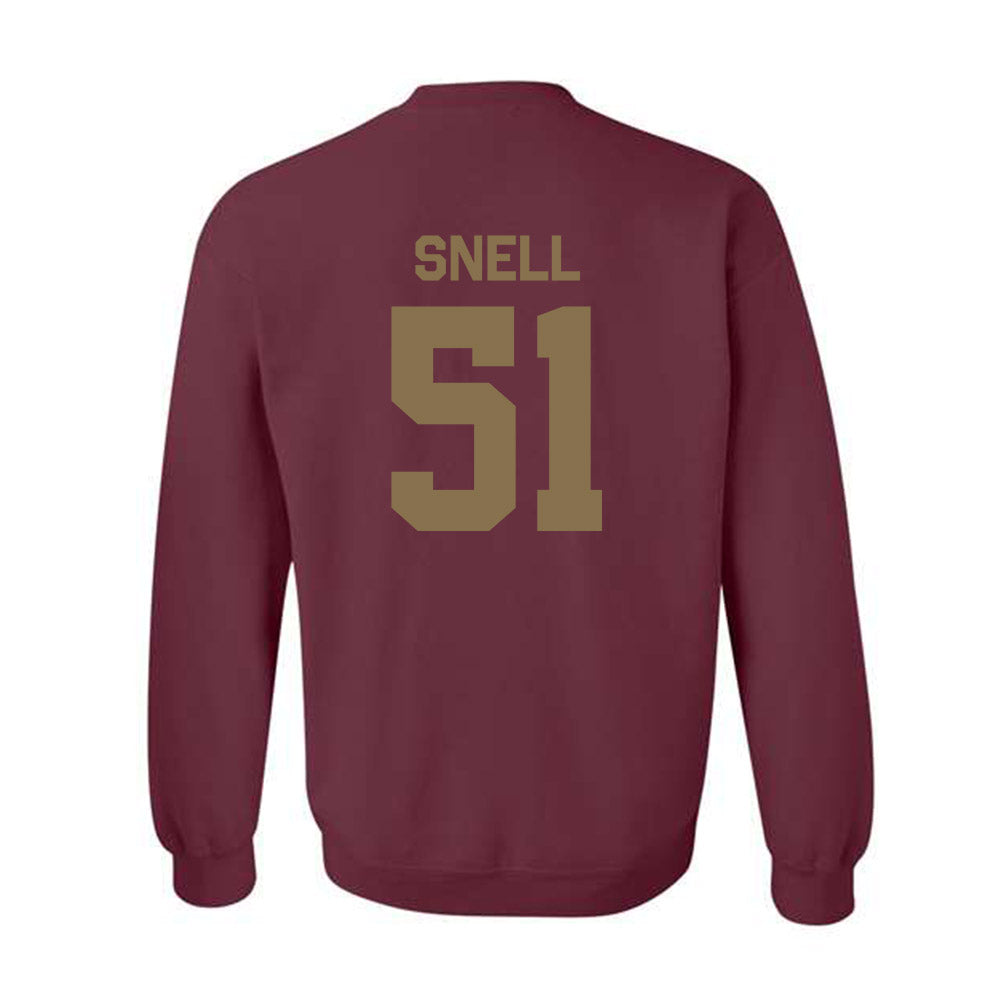 Texas State - NCAA Football : Darian Snell - Classic Shersey Crewneck Sweatshirt-1