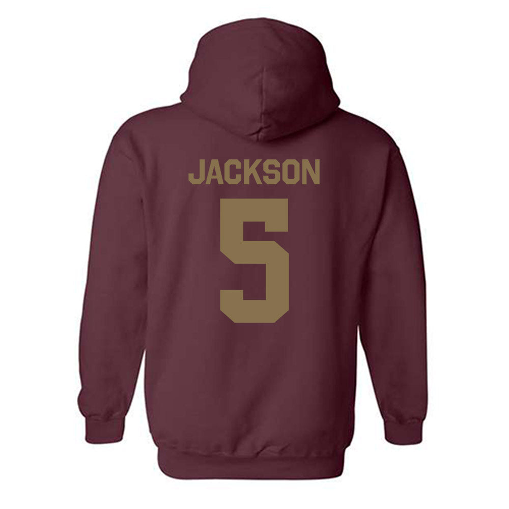 Texas State - NCAA Football : DJ Jackson - Classic Shersey Hooded Sweatshirt-1