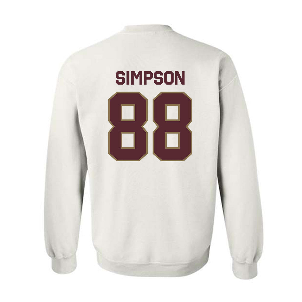 Texas State - NCAA Football : Jake Simpson - Classic Shersey Crewneck Sweatshirt-1