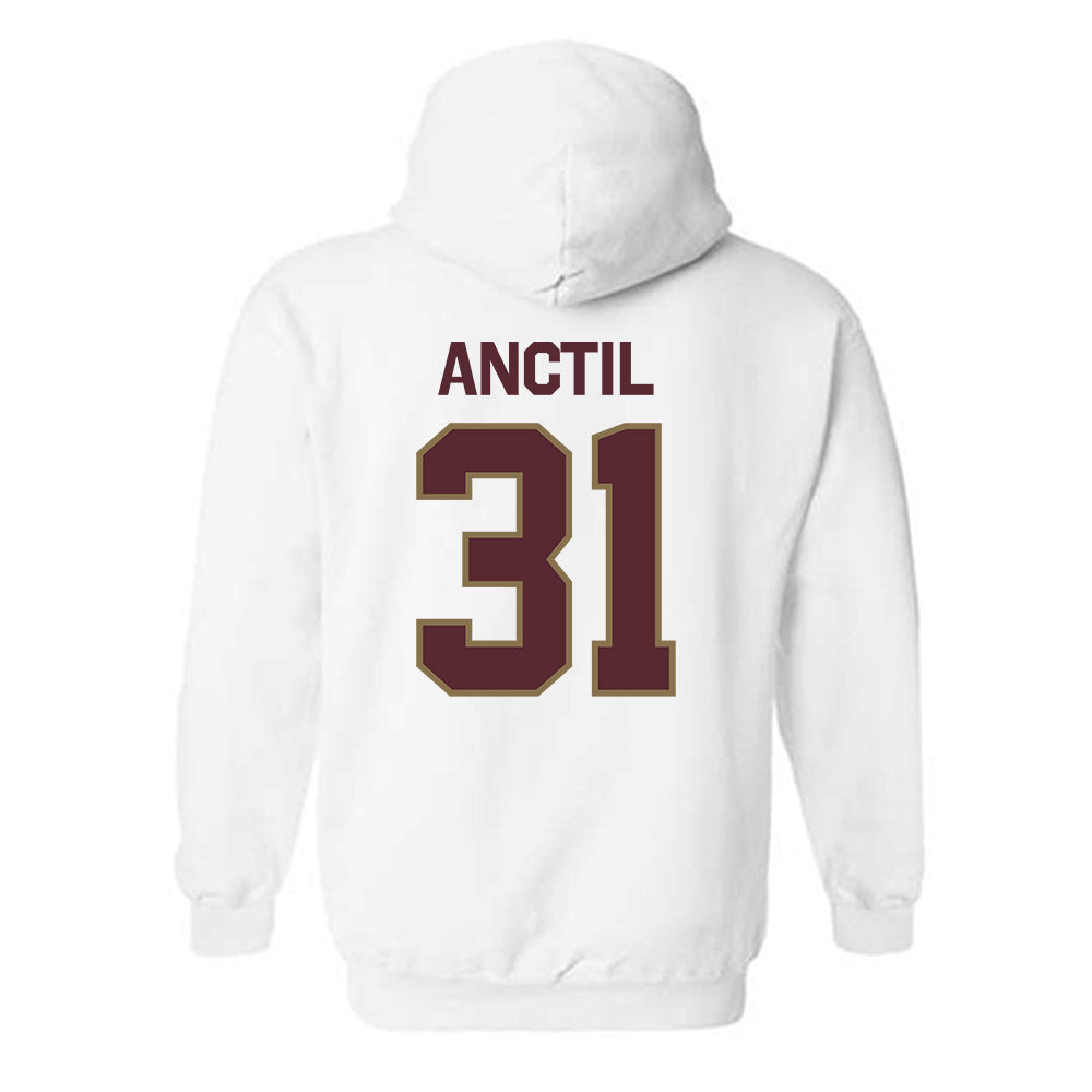Texas State - NCAA Baseball : Justin Anctil - Classic Shersey Hooded Sweatshirt-1