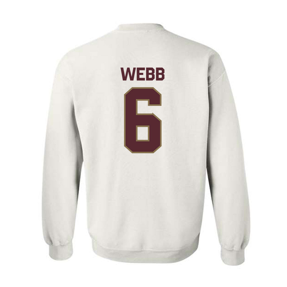Texas State - NCAA Football : Easton Webb - Classic Shersey Crewneck Sweatshirt-1