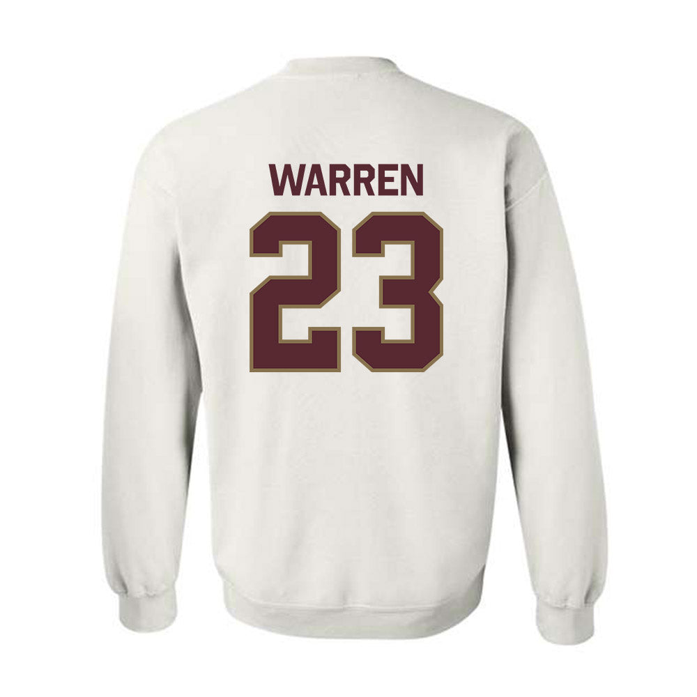 Texas State - NCAA Football : Willie Warren - Classic Shersey Crewneck Sweatshirt-1