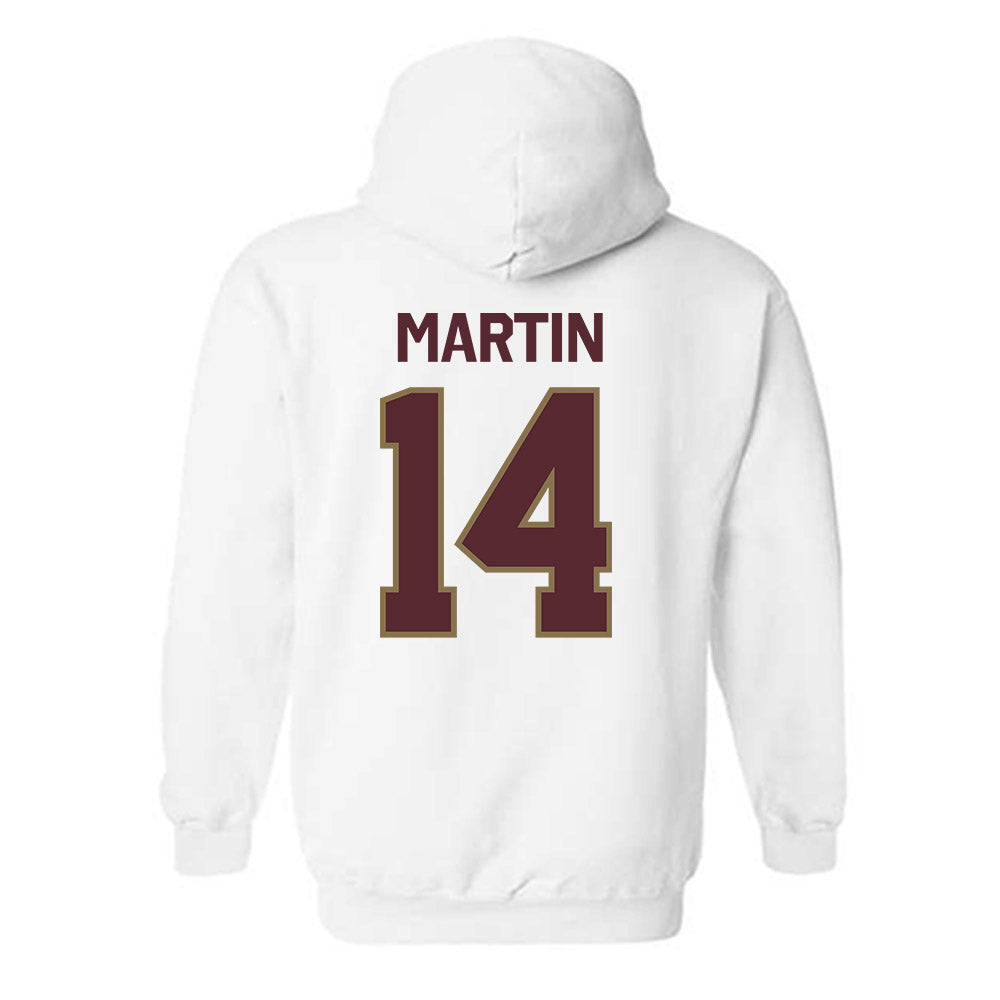 Texas State - NCAA Football : Jordan Martin - Classic Shersey Hooded Sweatshirt-1