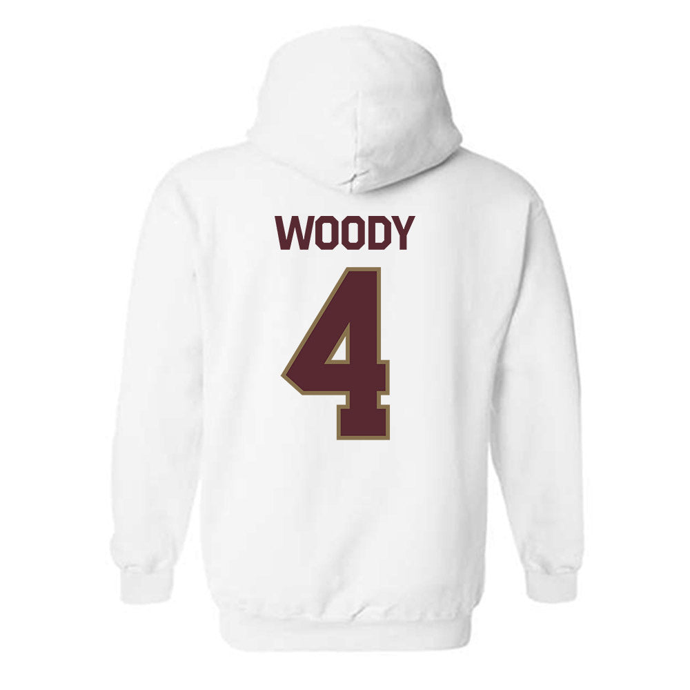 Texas State - NCAA Football : Tae Woody - Classic Shersey Hooded Sweatshirt-1