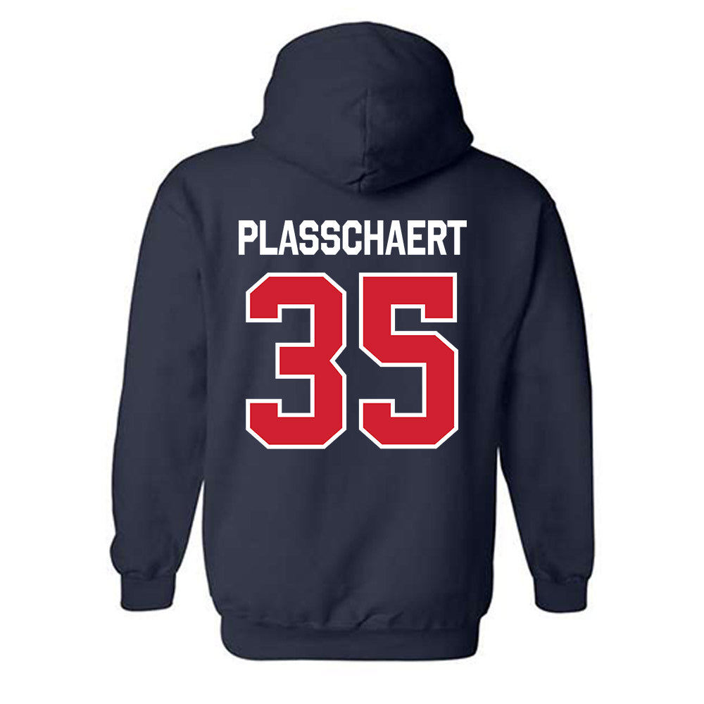 Fresno State - NCAA Baseball : Zach Plasschaert - Classic Shersey Hooded Sweatshirt-1