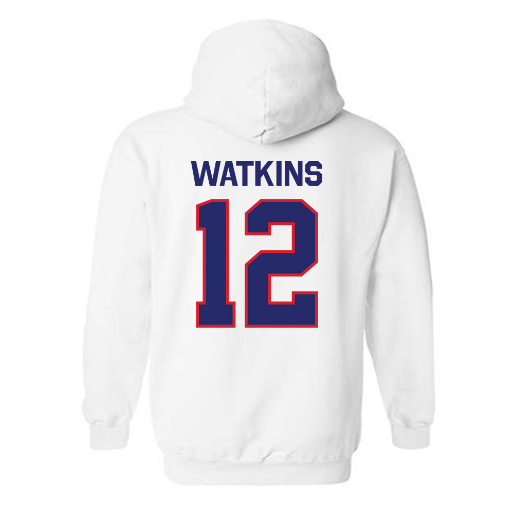 Fresno State - NCAA Women's Basketball : Avery Watkins - Classic Shersey Hooded Sweatshirt-1
