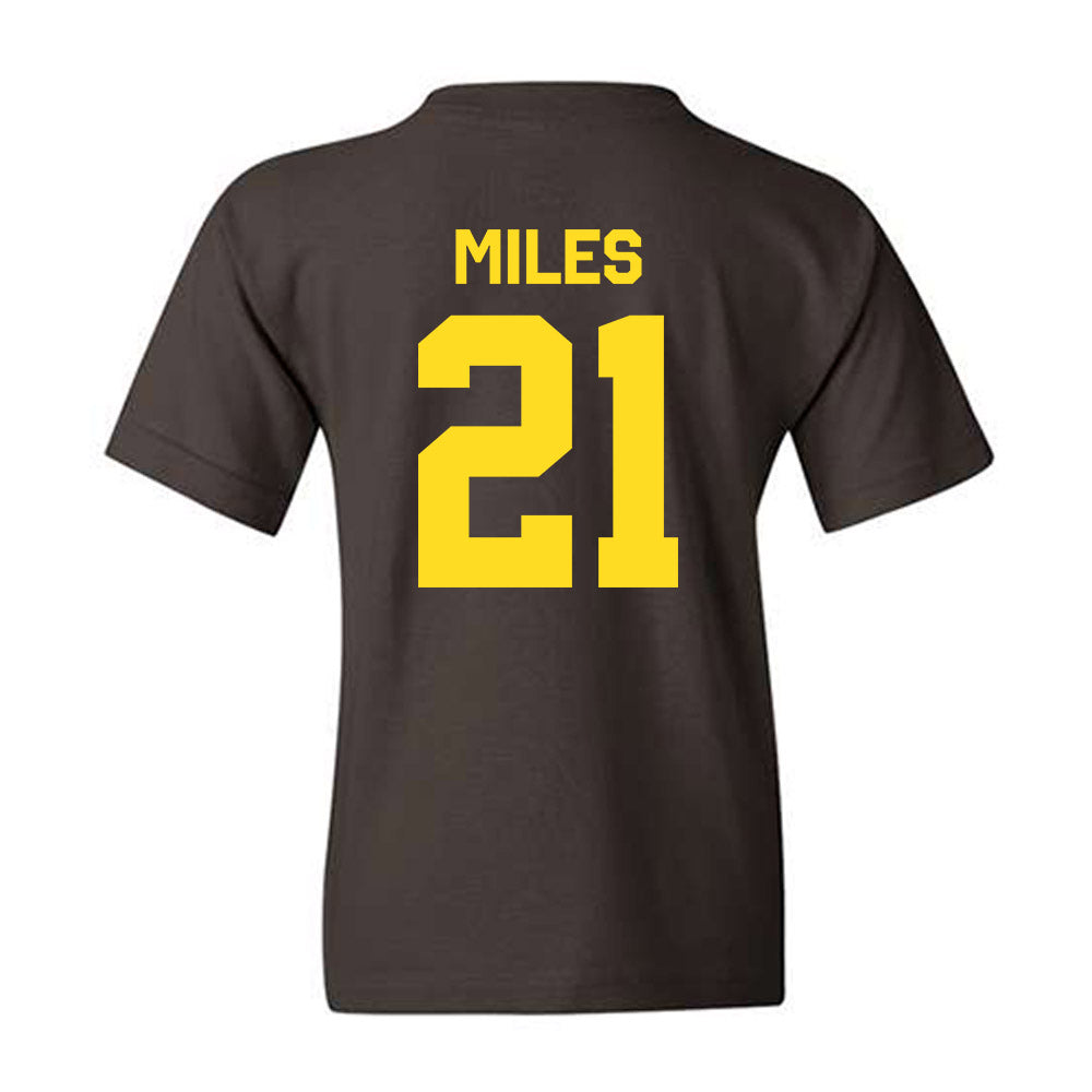 Western Michigan - NCAA Football : CJ Miles - Classic Shersey Youth T-Shirt-1