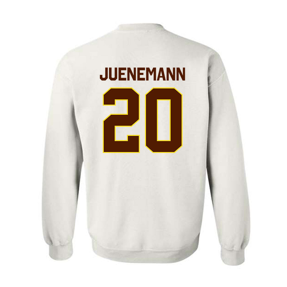 Western Michigan - NCAA Men's Basketball : Janis Juenemann - Classic Shersey Crewneck Sweatshirt-1