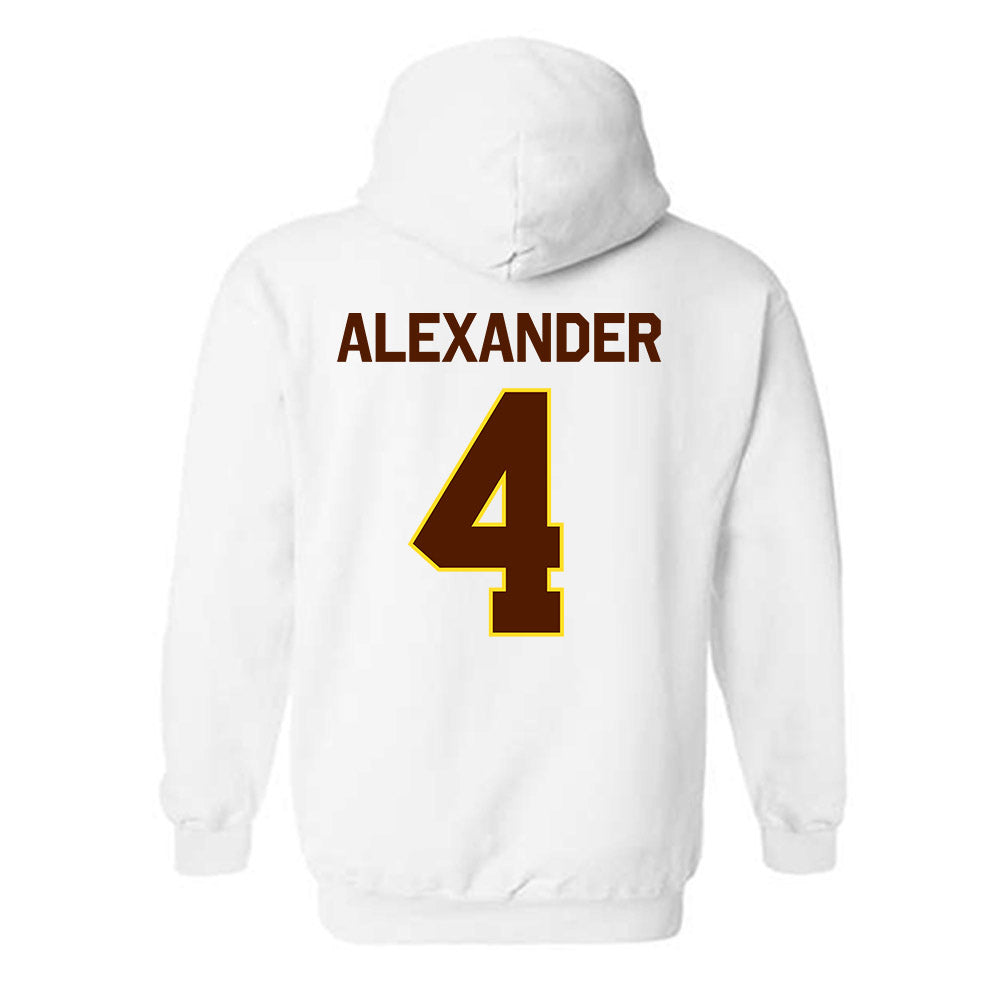 Western Michigan - NCAA Football : Austin Alexander - Classic Shersey Hooded Sweatshirt-1