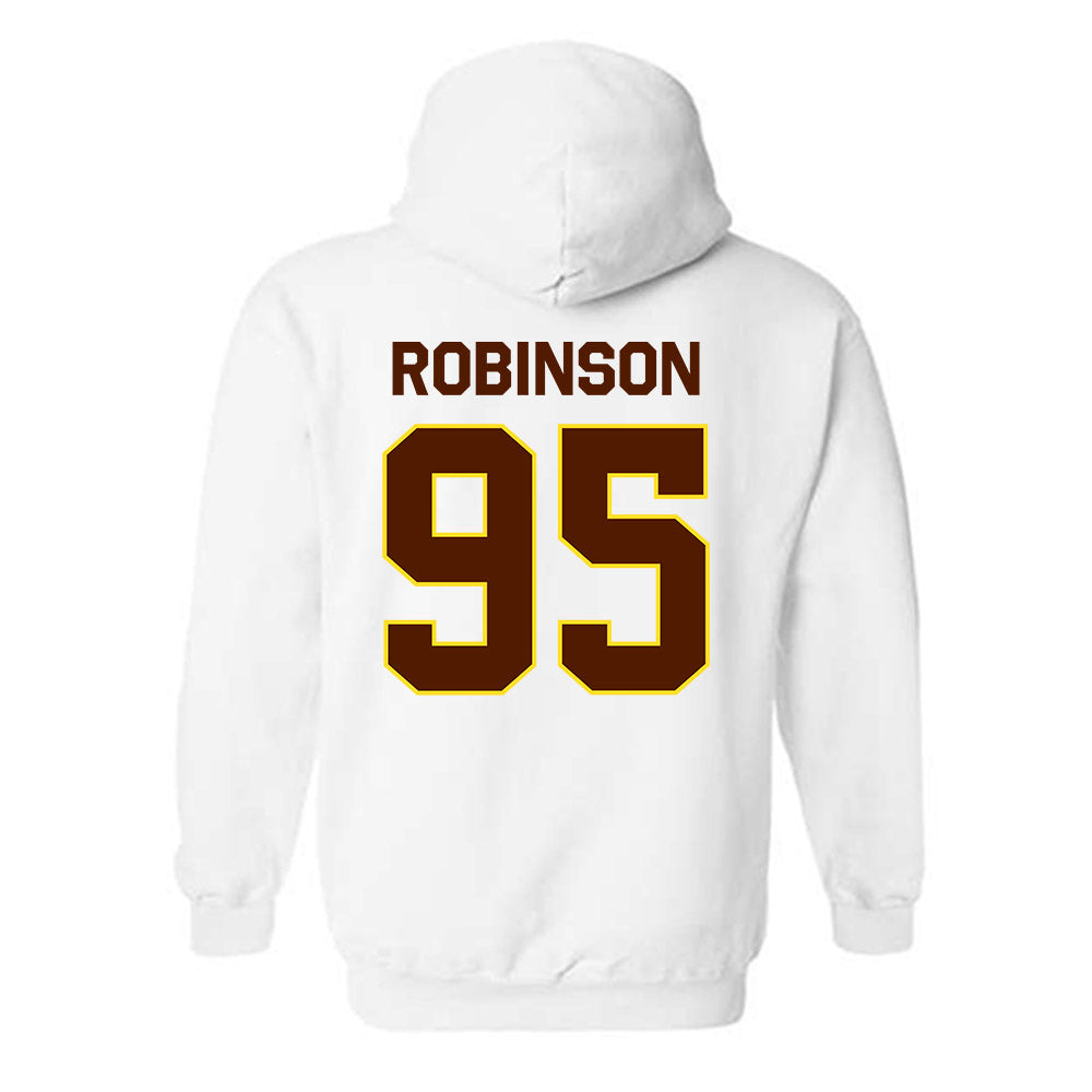 Western Michigan - NCAA Football : DeShawn Robinson - Classic Shersey Hooded Sweatshirt-1