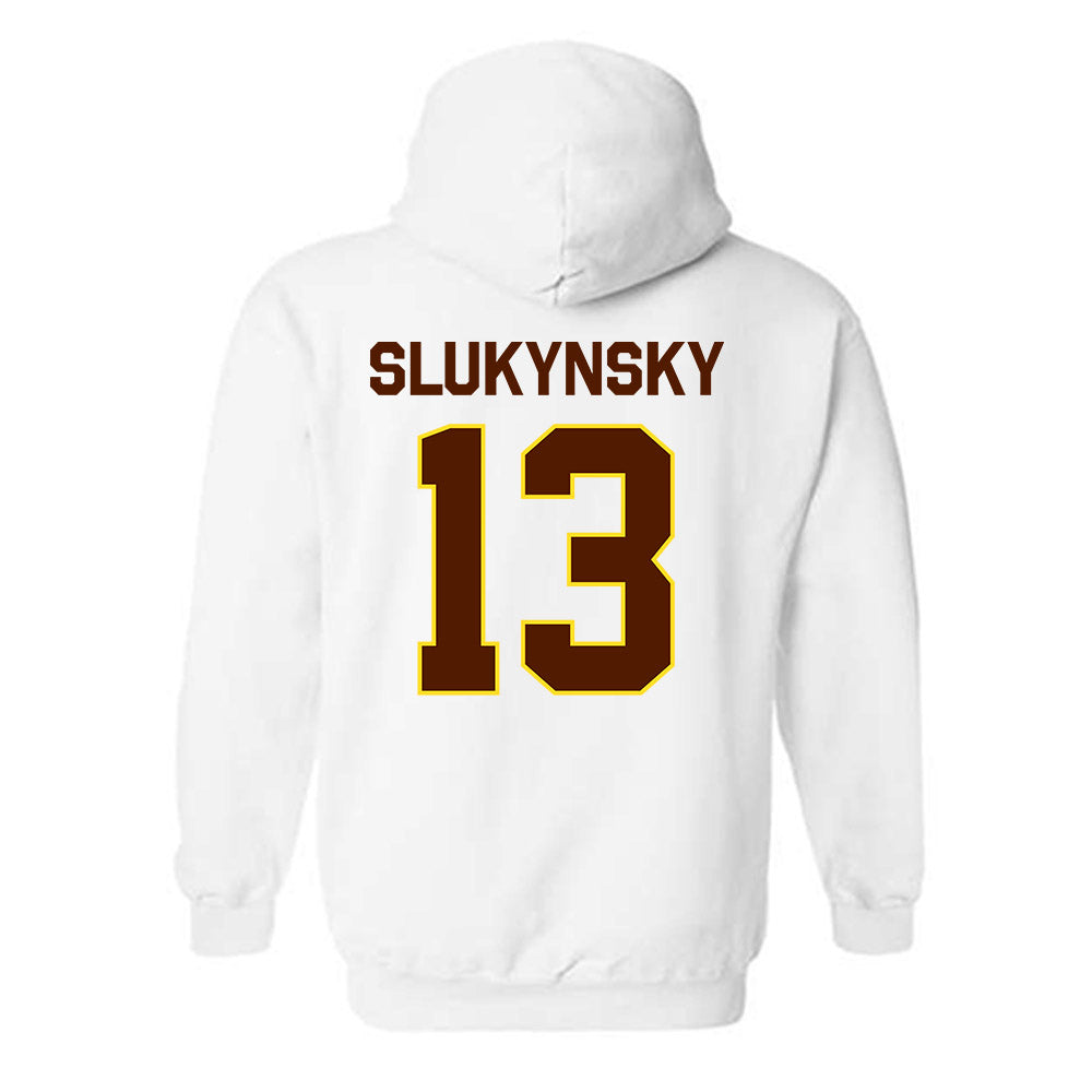 Western Michigan - NCAA Men's Ice Hockey : Grant Slukynsky - Classic Shersey Hooded Sweatshirt-1