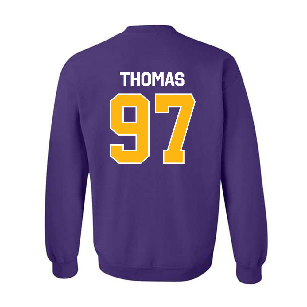 Northern Iowa - NCAA Football : Theo Thomas - Classic Shersey Crewneck Sweatshirt-1