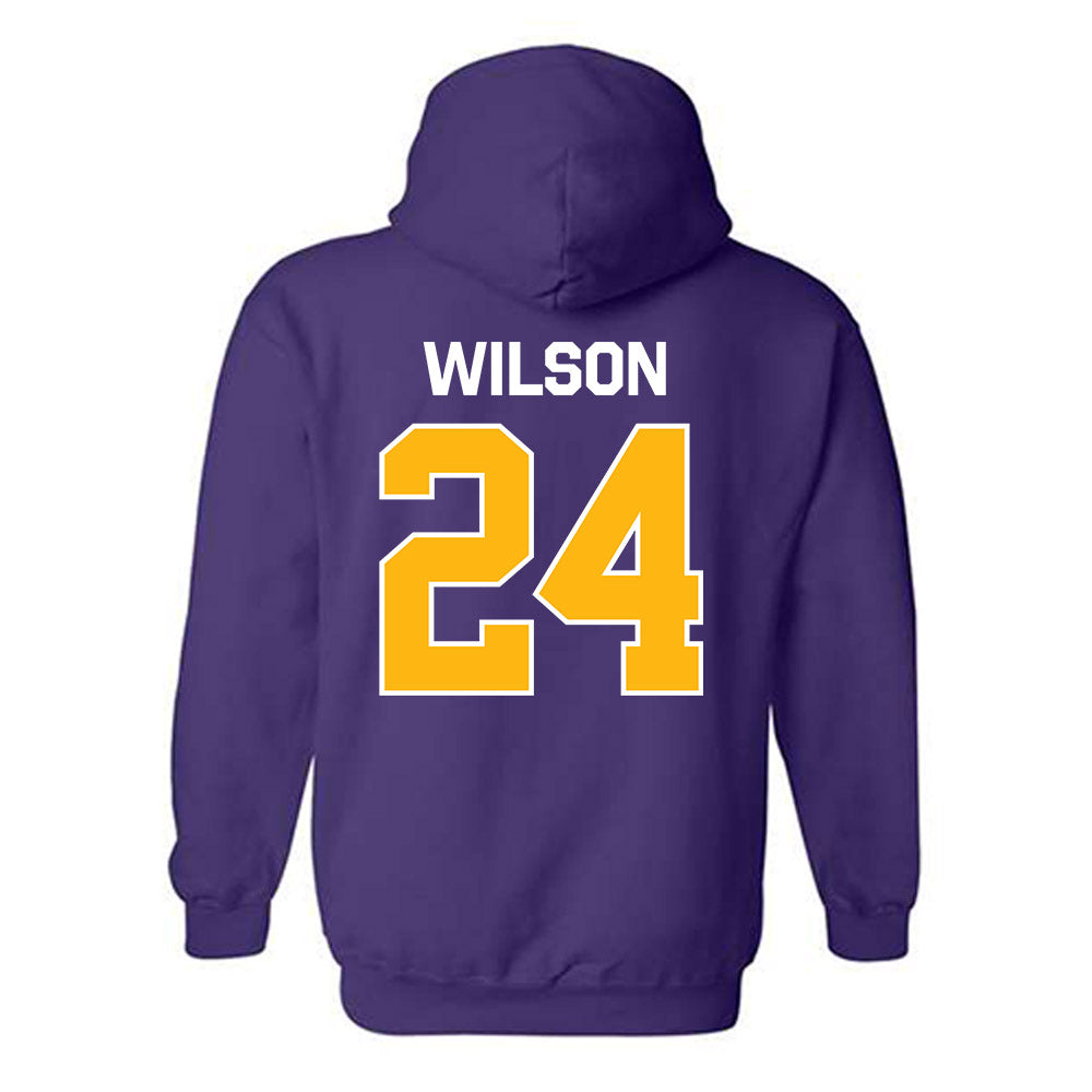 Northern Iowa - NCAA Men's Basketball : Jalen Wilson - Classic Shersey Hooded Sweatshirt-1