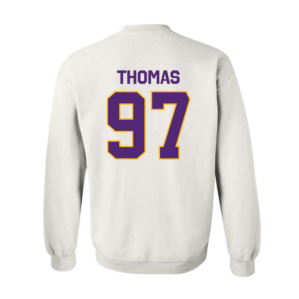 Northern Iowa - NCAA Football : Theo Thomas - Classic Shersey Crewneck Sweatshirt-1
