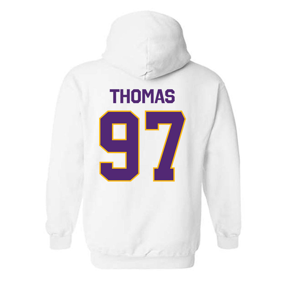 Northern Iowa - NCAA Football : Theo Thomas - Classic Shersey Hooded Sweatshirt-1