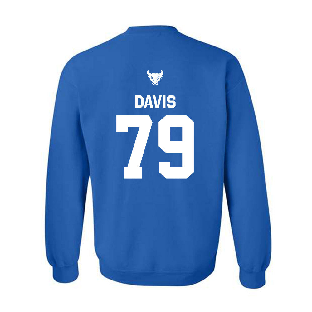 Buffalo - NCAA Football : Cameron Davis - Classic Shersey Crewneck Sweatshirt-1