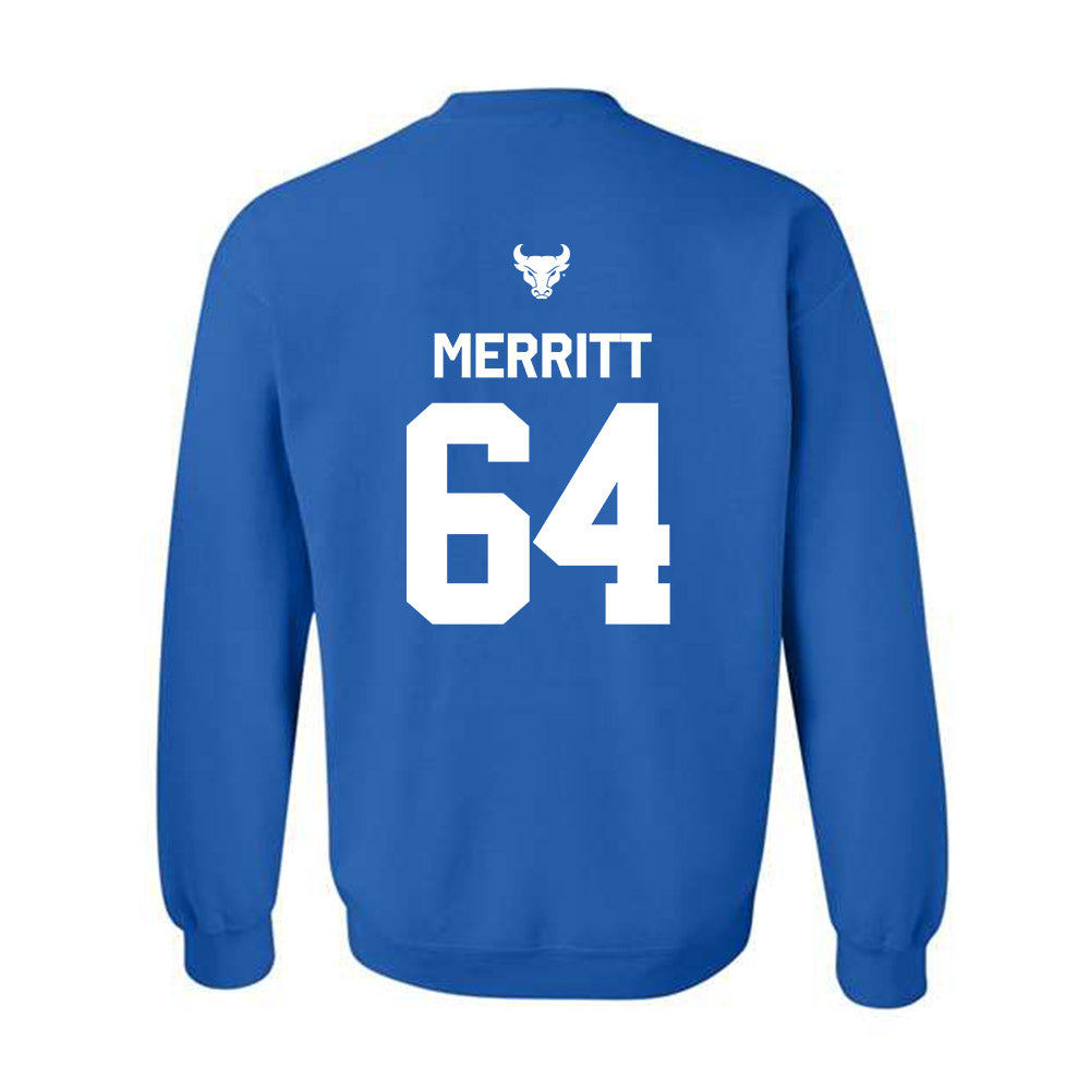 Buffalo - NCAA Football : Jake Merritt - Classic Shersey Crewneck Sweatshirt-1