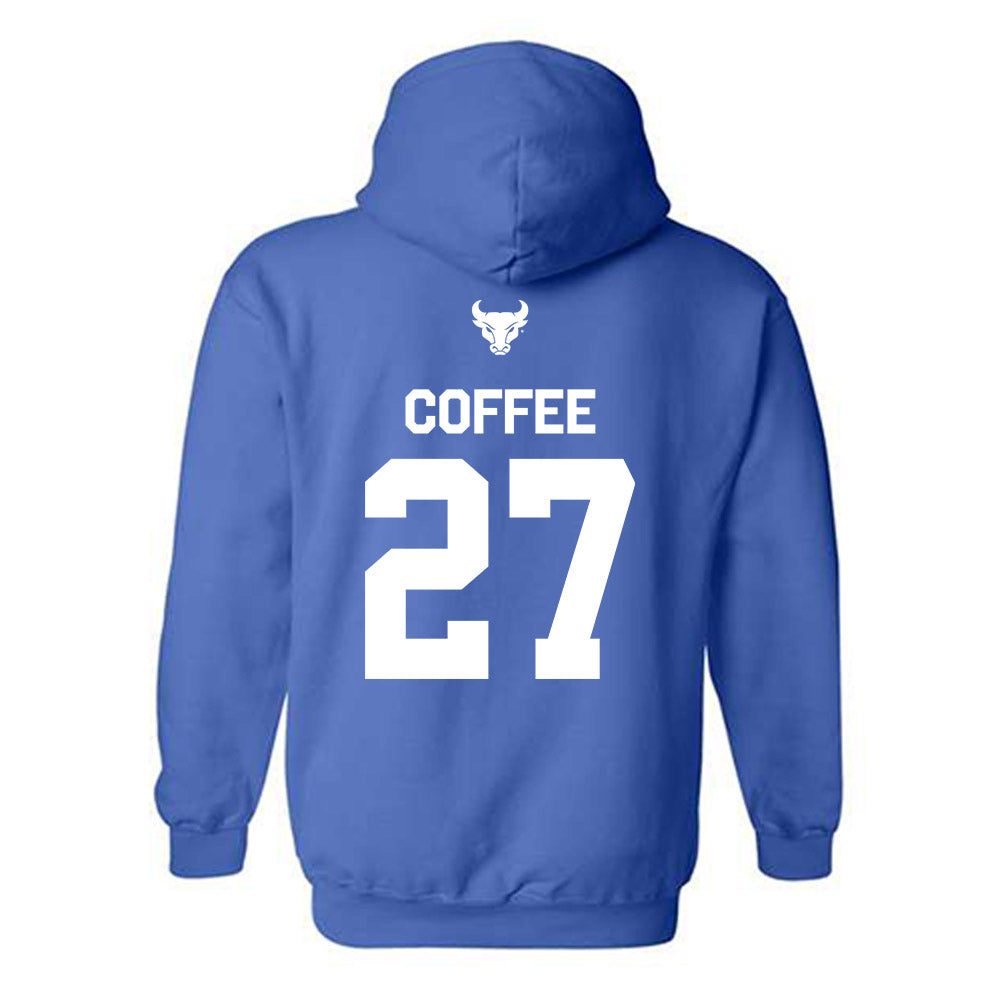 Buffalo - NCAA Football : Davion Coffee - Classic Shersey Hooded Sweatshirt-1