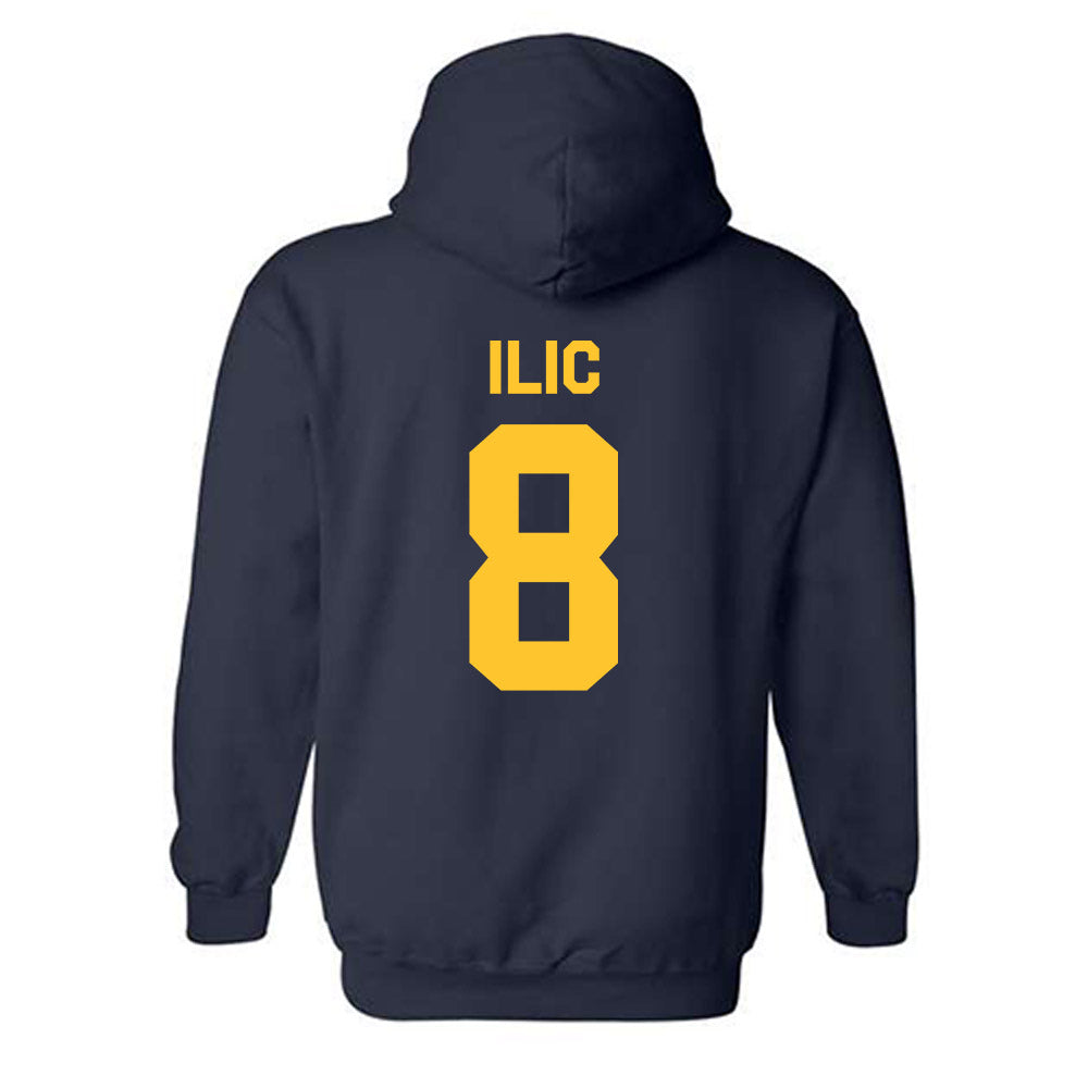 UC Berkeley - NCAA Men's Basketball : Milos Ilic - Classic Shersey Hooded Sweatshirt-1