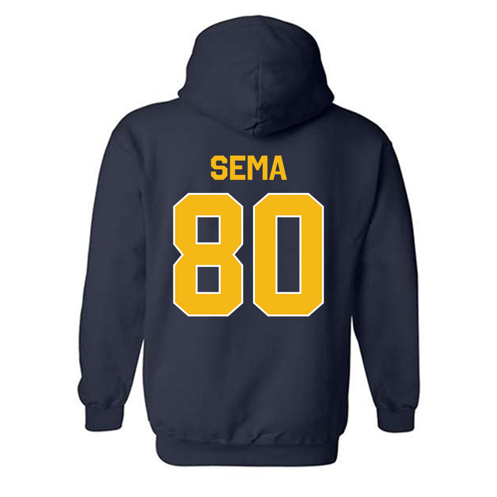 Northern Arizona - NCAA Football : Gabe Sema - Classic Shersey Hooded Sweatshirt-1