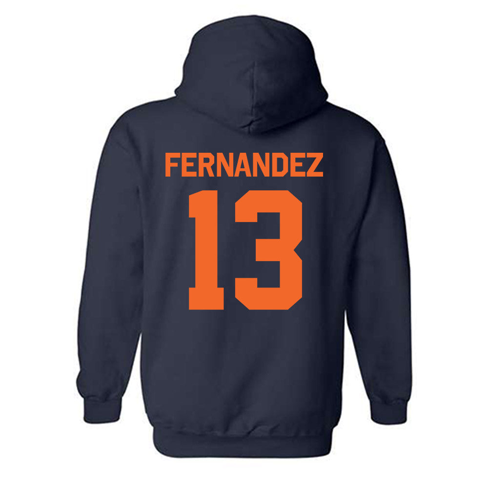 FPU - NCAA Men's Soccer : LJ Fernandez - Classic Shersey Hooded Sweatshirt-1