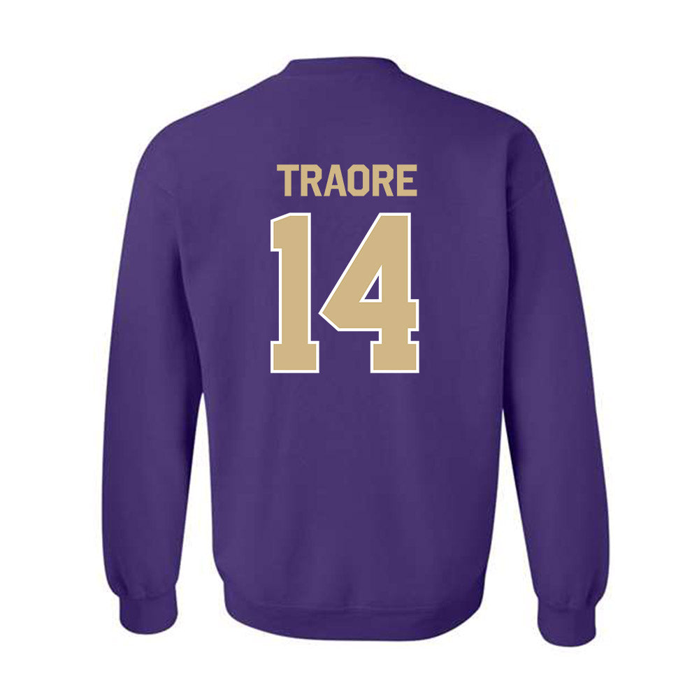 Washington - NCAA Men's Basketball : Mady Traore - Classic Shersey Crewneck Sweatshirt-1