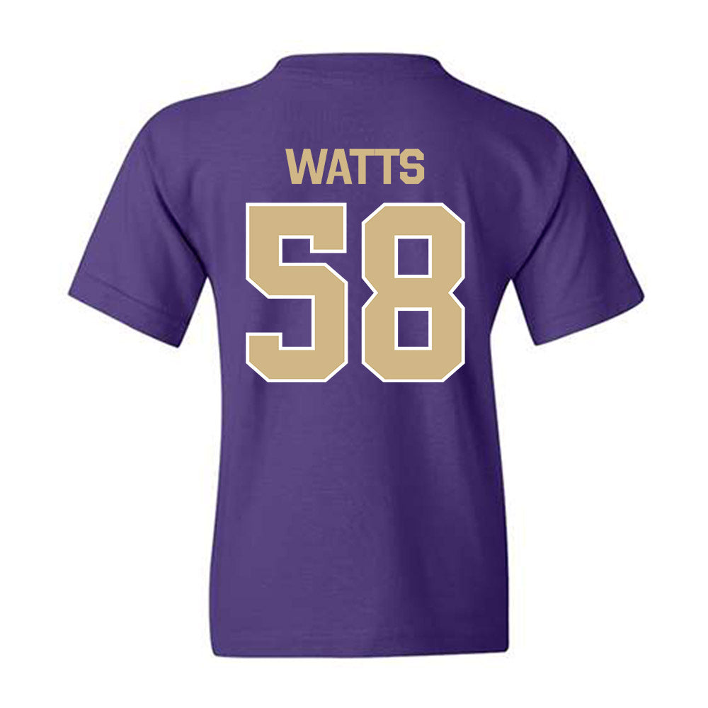 Washington - NCAA Football : Desean Watts - Classic Shersey Youth T-Shirt-1