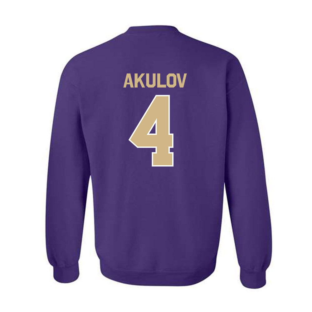 Washington - NCAA Men's Soccer : Egor Akulov - Classic Shersey Crewneck Sweatshirt-1
