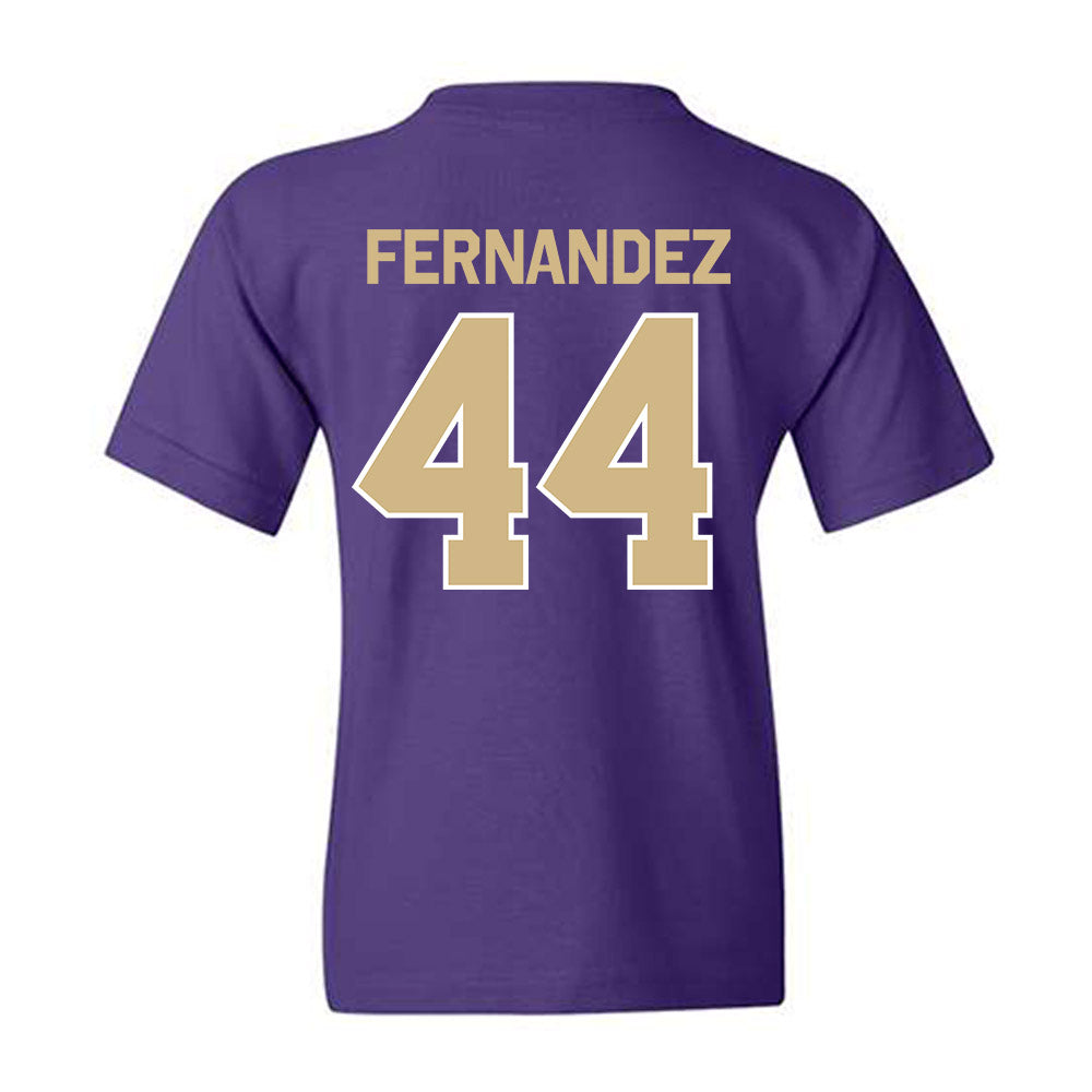 Washington - NCAA Men's Soccer : Gabe Fernandez - Classic Shersey Youth T-Shirt-1