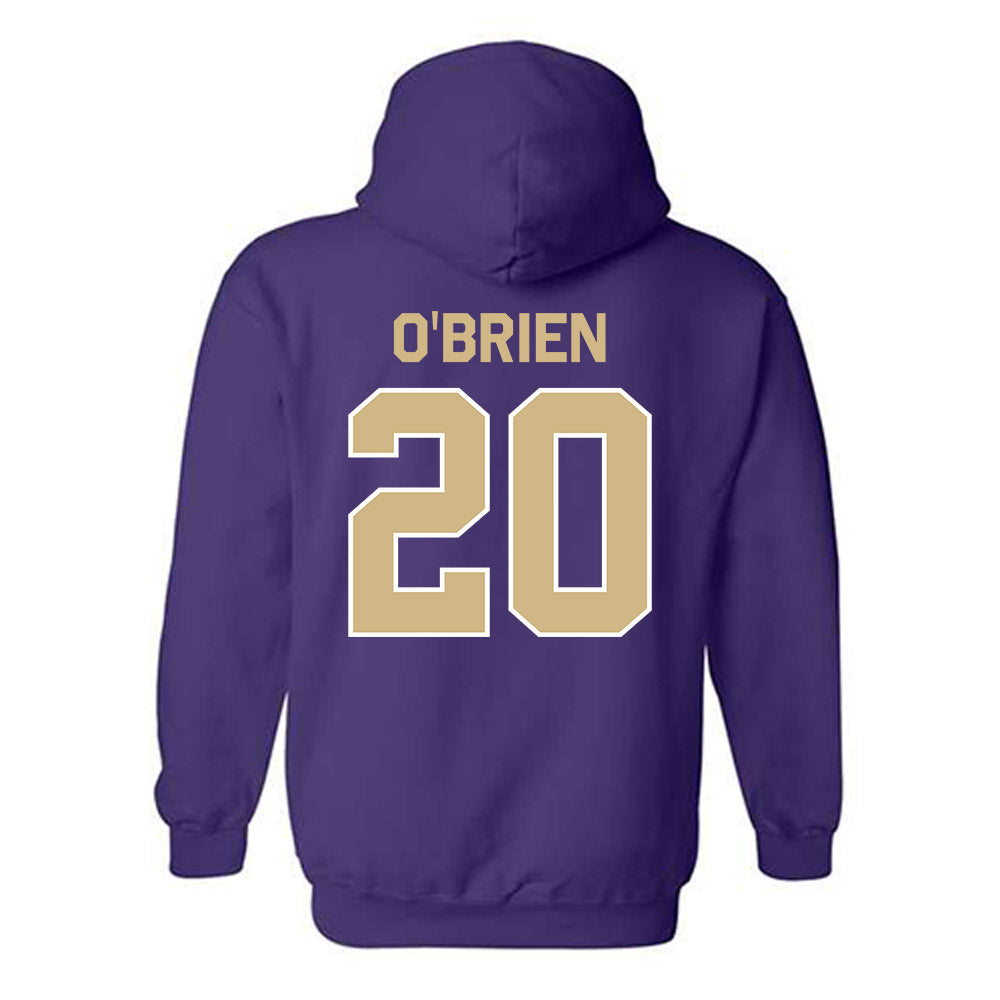Washington - NCAA Men's Soccer : Nick O'Brien - Classic Shersey Hooded Sweatshirt-1