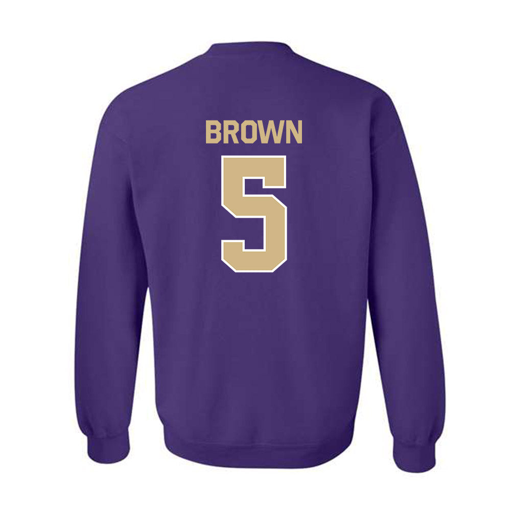 Washington - NCAA Women's Basketball : Teagan Brown - Classic Shersey Crewneck Sweatshirt-1