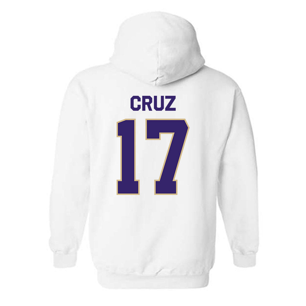 Washington - NCAA Men's Soccer : Cameron Cruz - Classic Shersey Hooded Sweatshirt-1
