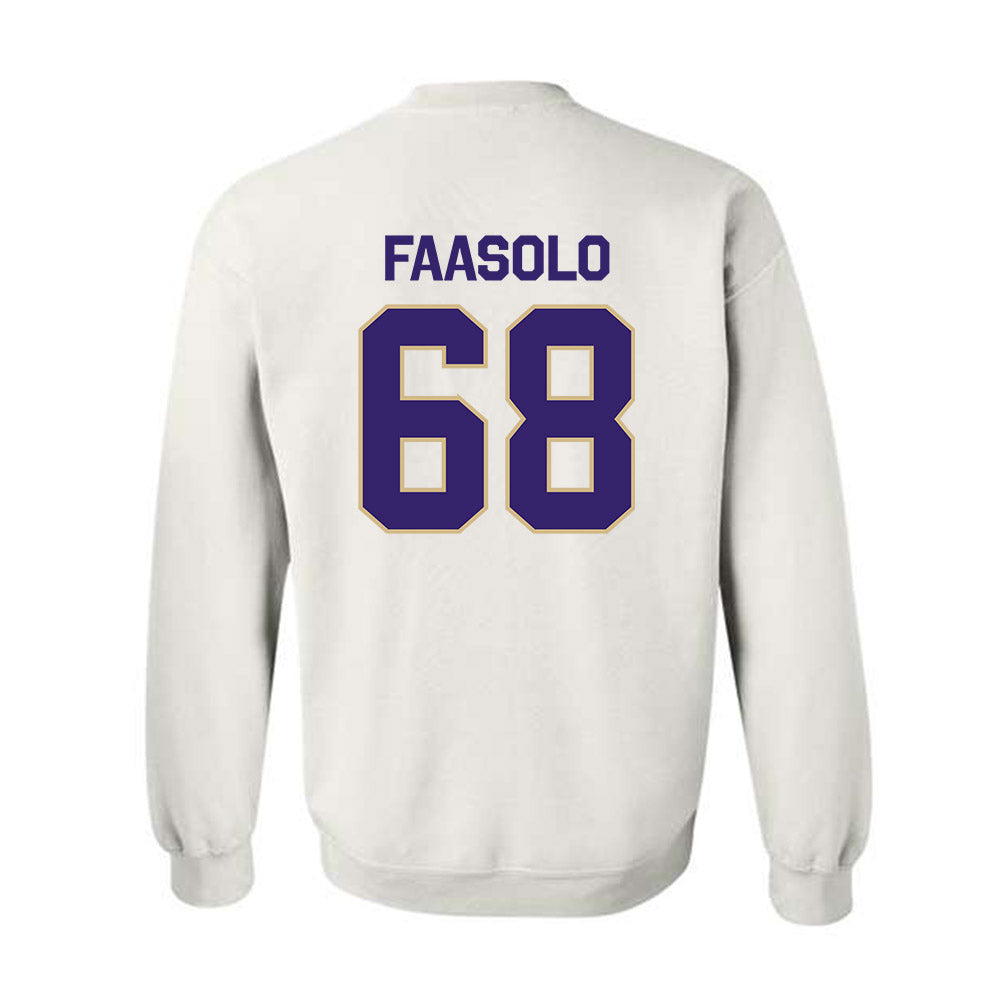 Washington - NCAA Football : Soane Faasolo - Classic Shersey Crewneck Sweatshirt-1