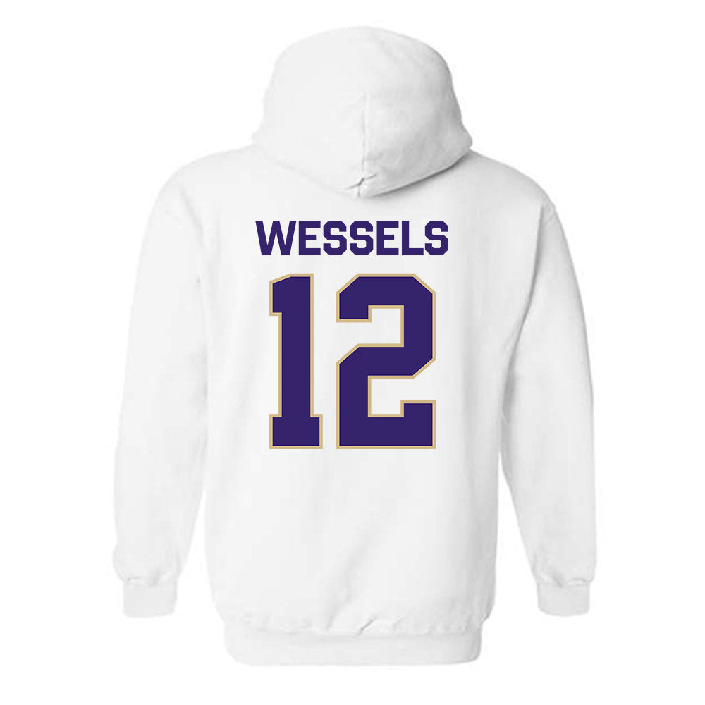 Washington - NCAA Women's Volleyball : Katy Wessels - Classic Shersey Hooded Sweatshirt-1
