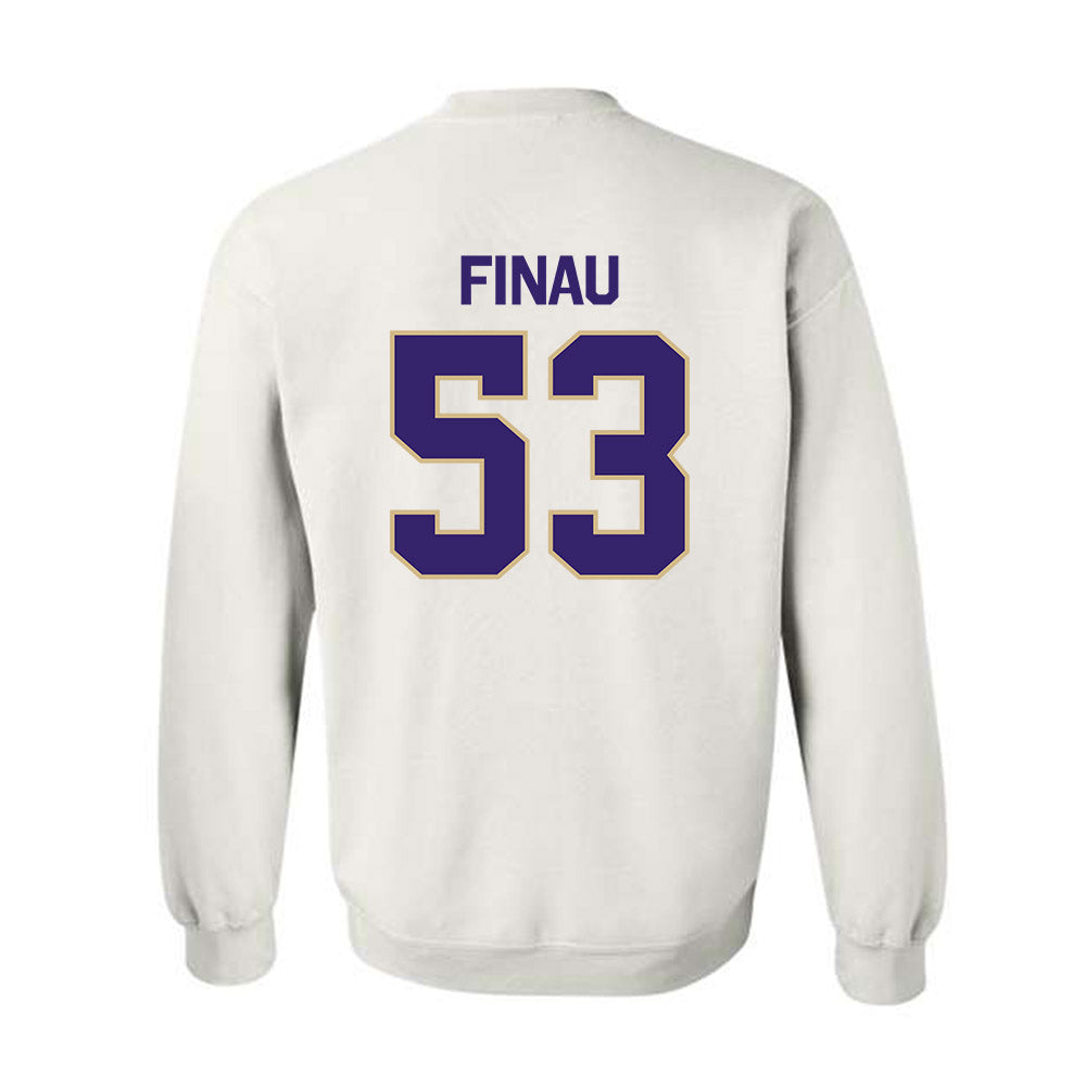 Washington - NCAA Football : Paki Finau - Classic Shersey Crewneck Sweatshirt-1
