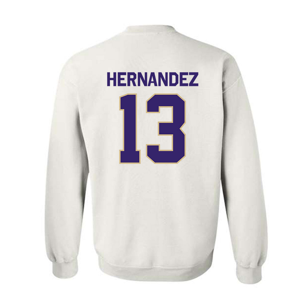 Washington - NCAA Men's Soccer : Kevin Hernandez - Classic Shersey Crewneck Sweatshirt-1