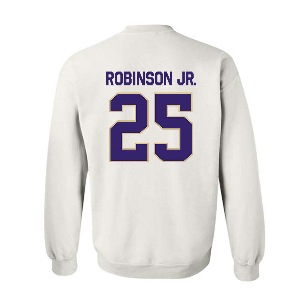 Washington - NCAA Football : Donovan Robinson Jr. - Classic Shersey Crewneck Sweatshirt-1