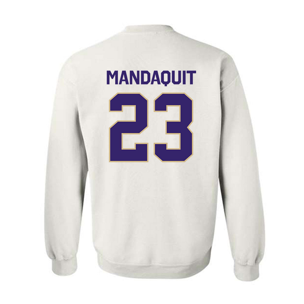 Washington - NCAA Men's Basketball : JJ Mandaquit - Classic Shersey Crewneck Sweatshirt-1