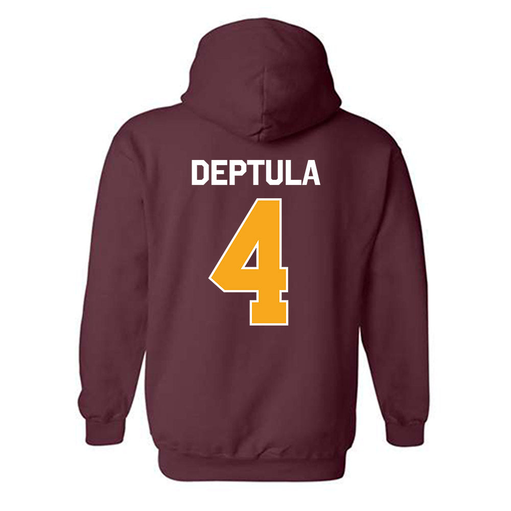 Loyola - NCAA Women's Basketball : Audrey Deptula - Classic Shersey Hooded Sweatshirt-1