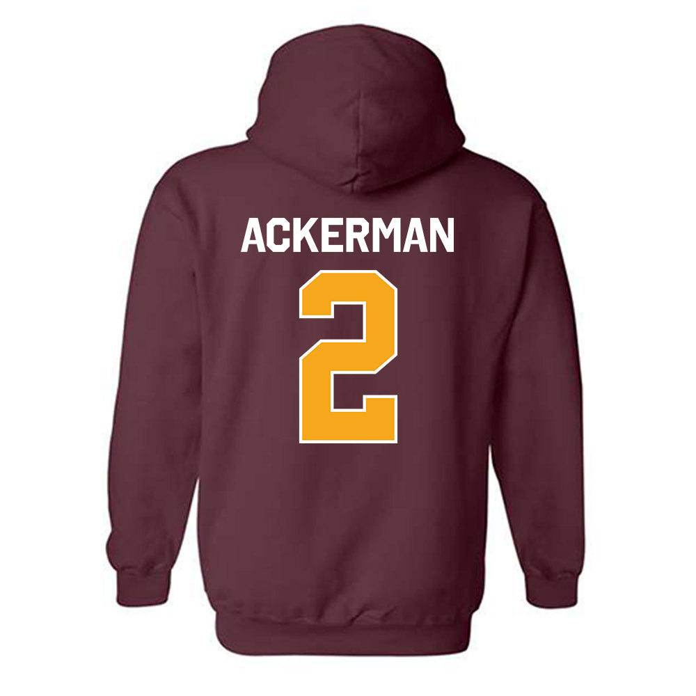 Loyola - NCAA Women's Soccer : Sophie Ackerman - Classic Shersey Hooded Sweatshirt-1