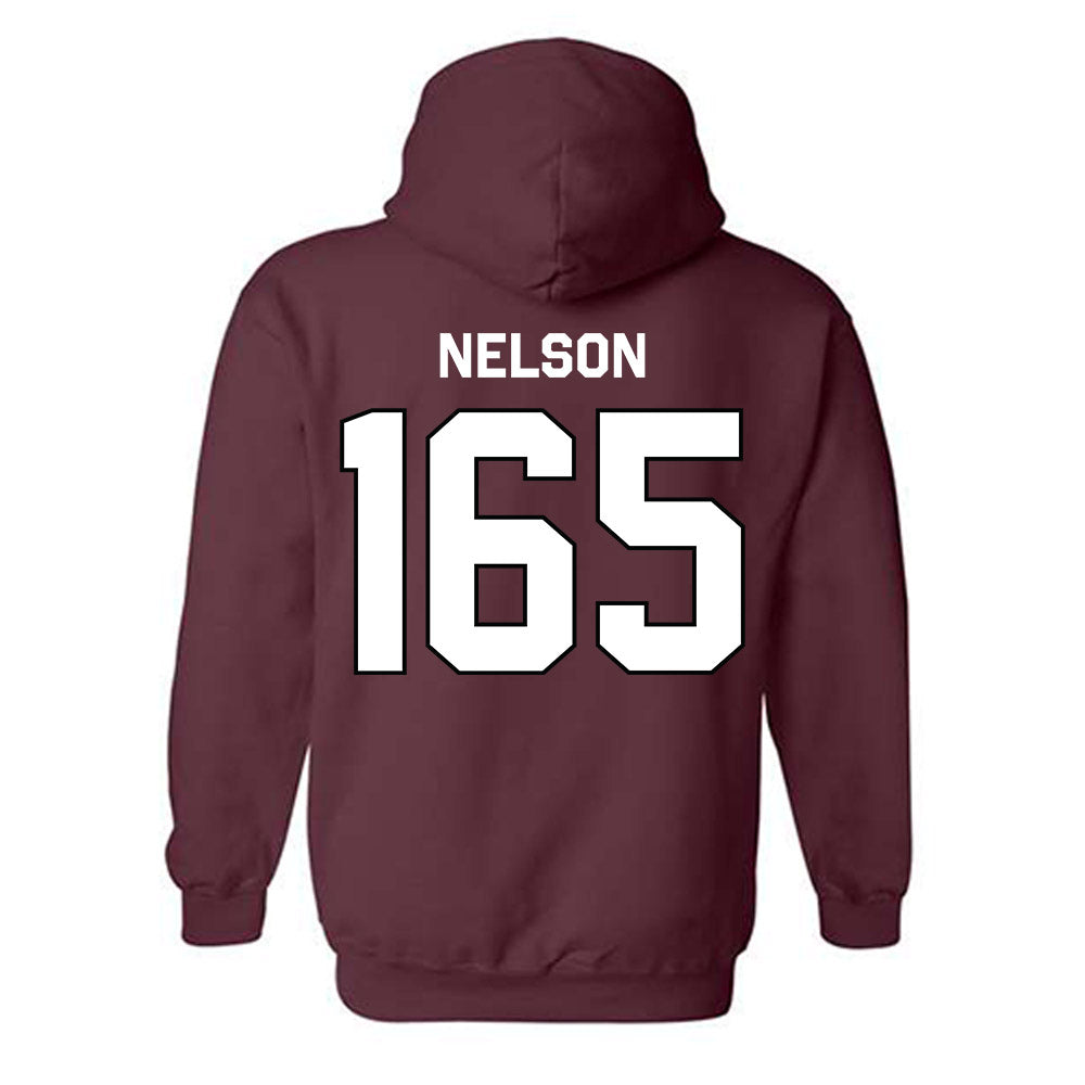 Bellarmine - NCAA Wrestling : Robby Nelson - Classic Shersey Hooded Sweatshirt-1