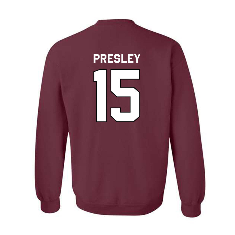 Bellarmine - NCAA Football : Logan Presley - Classic Shersey Crewneck Sweatshirt-1