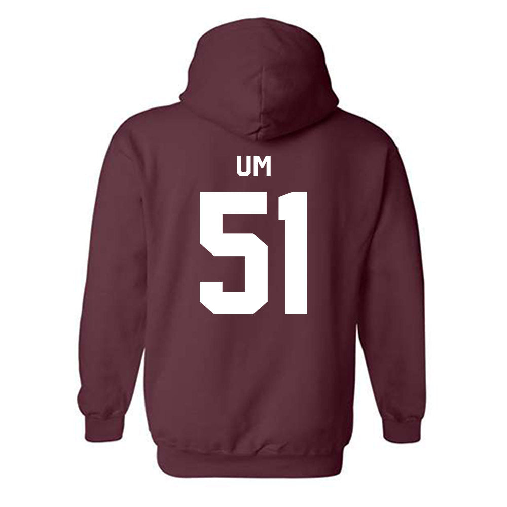 Fordham - NCAA Football : Ryan Um - Classic Shersey Hooded Sweatshirt-1
