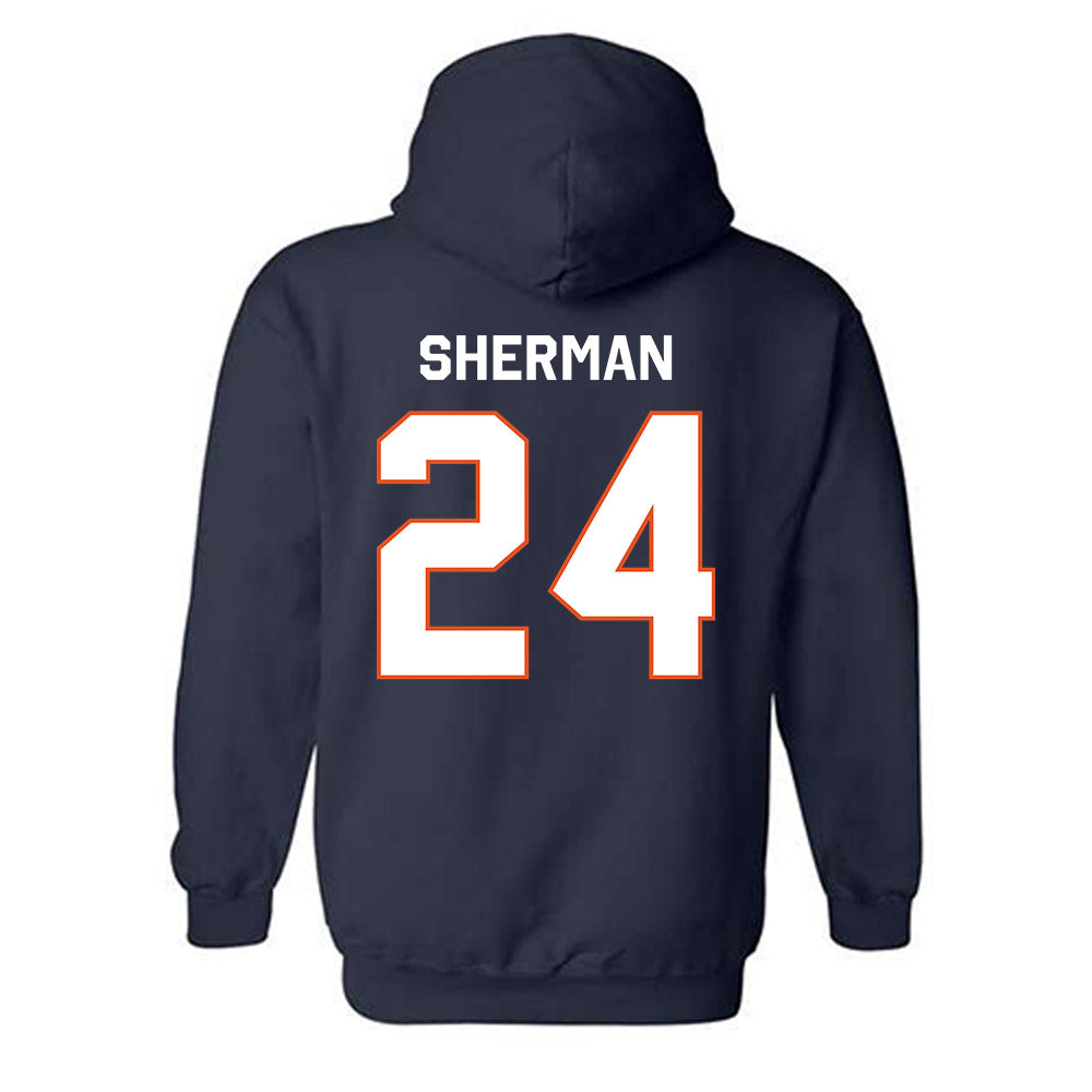 Utica - NCAA Men's Basketball : Luke Sherman - Classic Shersey Hooded Sweatshirt-1