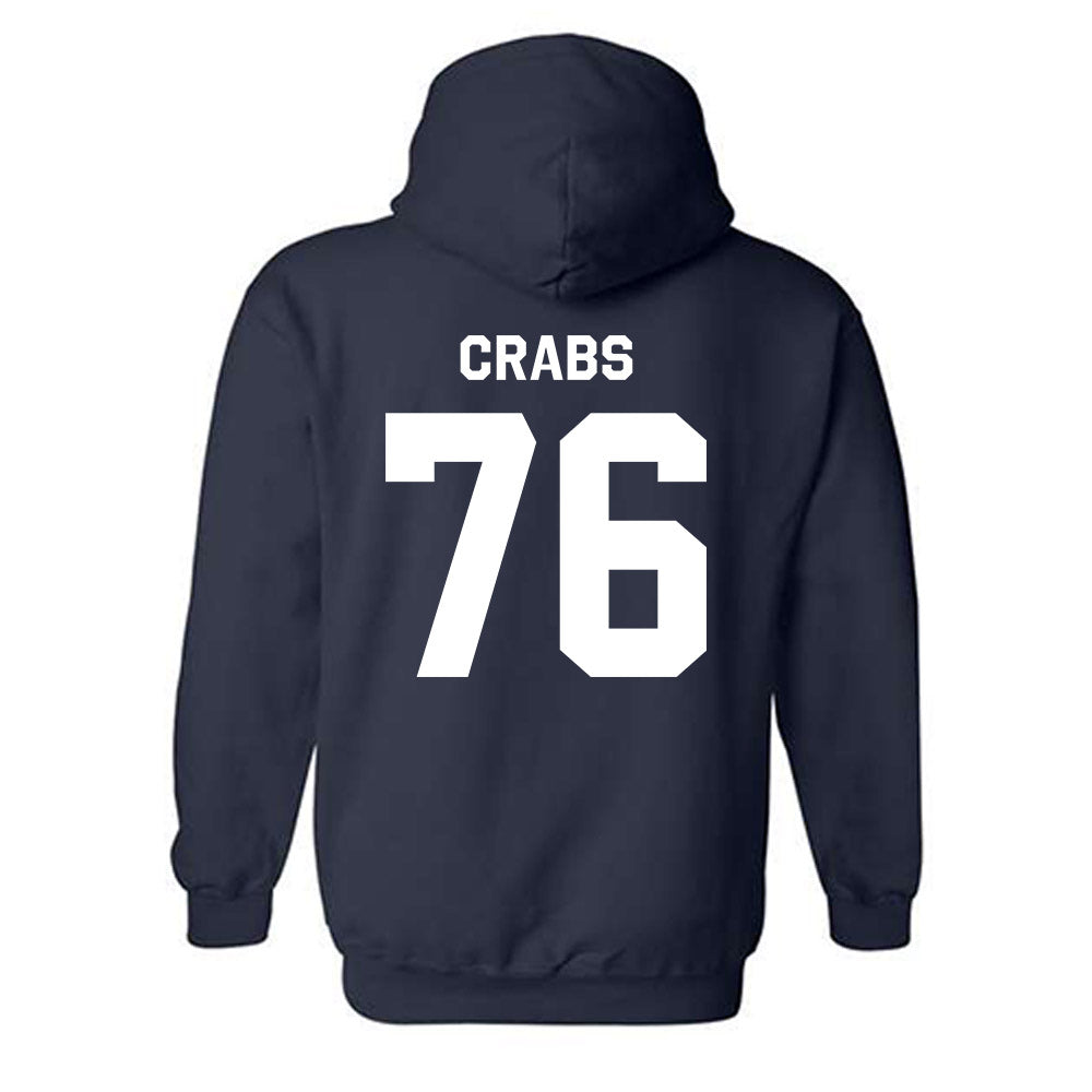 UWF - NCAA Football : Logan Crabs - Classic Shersey Hooded Sweatshirt-1