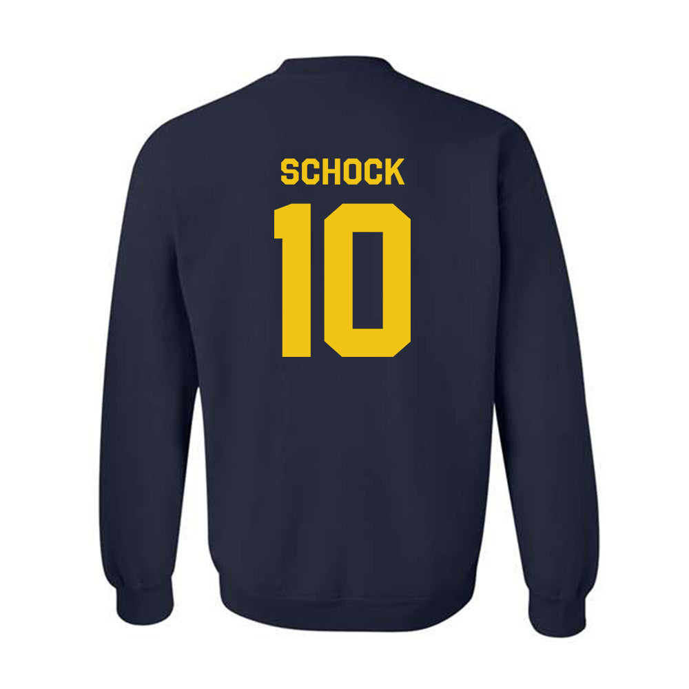 Michigan - NCAA Men's Ice Hockey : Drew Schock - Classic Shersey Crewneck Sweatshirt-1