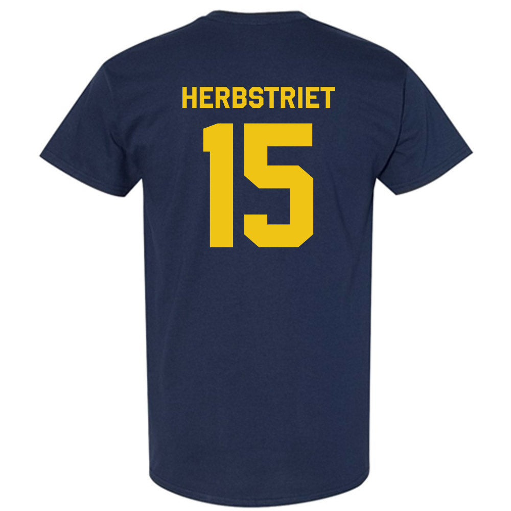 Michigan - NCAA Football : Chase Herbstriet - Classic Shersey T-Shirt-3