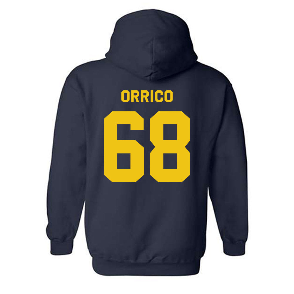 Michigan - NCAA Men's Ice Hockey : Josh Orrico - Classic Shersey Hooded Sweatshirt-1